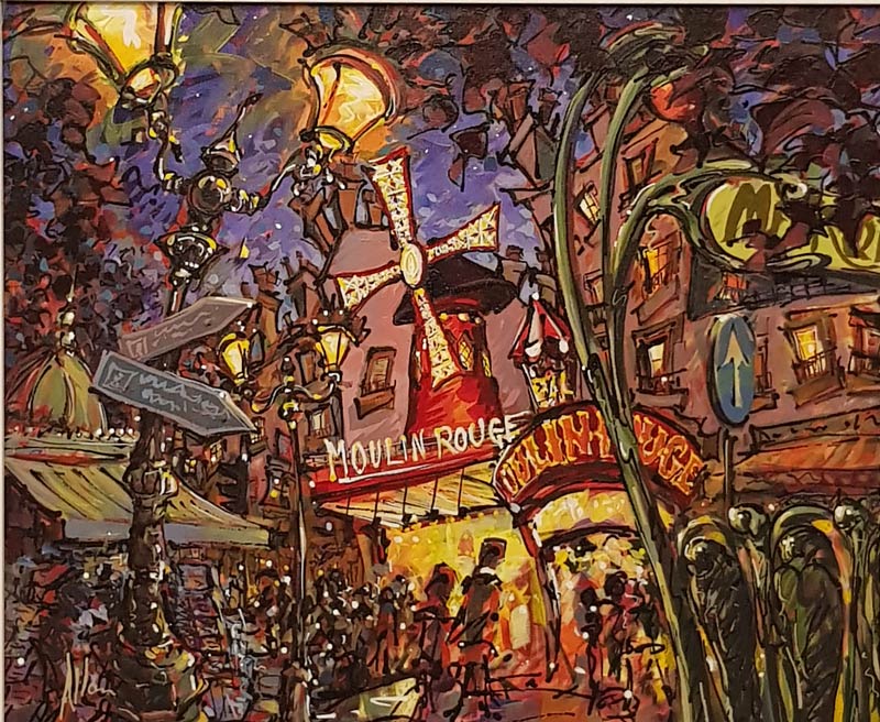 Moulin Rouge - Painting by Allan Stephens