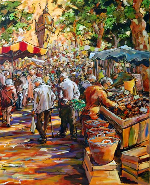 Marche - Painting by Allan Stephens
