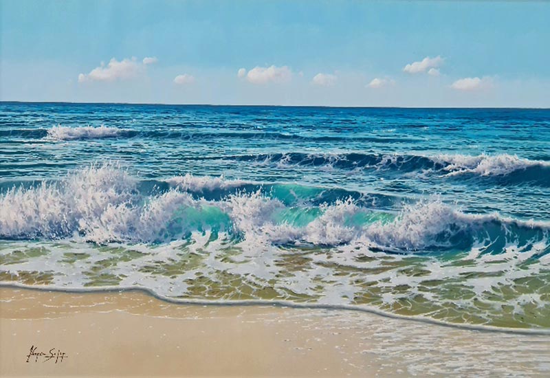 Unfolding Waters - Painting by Antonio Soler
