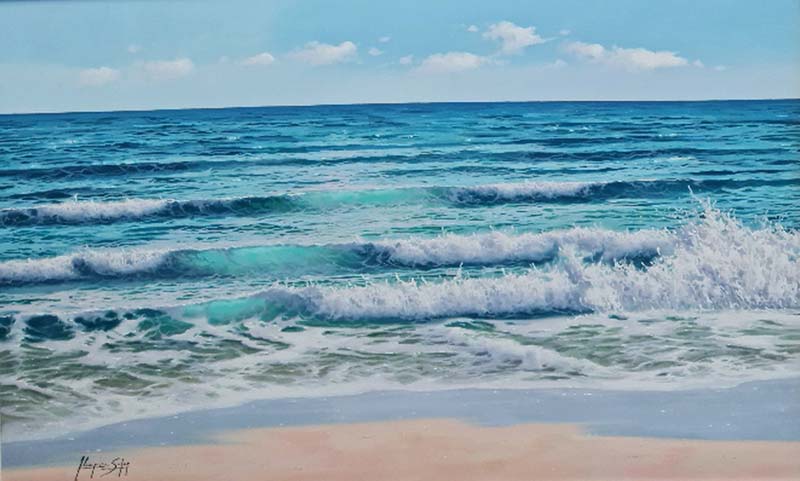 Rolling Waves - Painting by Antonio Soler