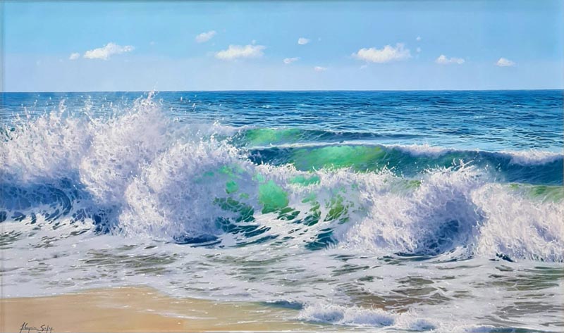 White Cascades - Painting by Antonio Soler