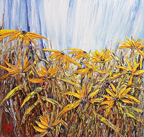 Golden Crowns - Painting by Carl Scanes
