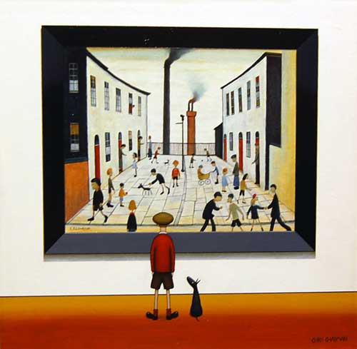 Not Wally - Painting by Chris Chapman