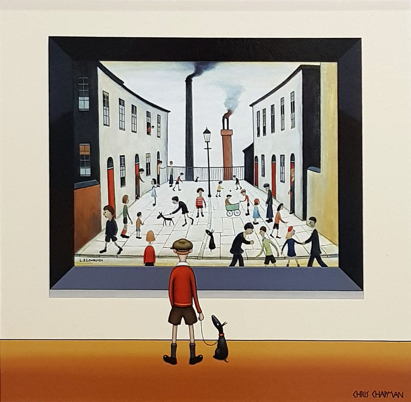 Lowryish - Painting by Chris Chapman