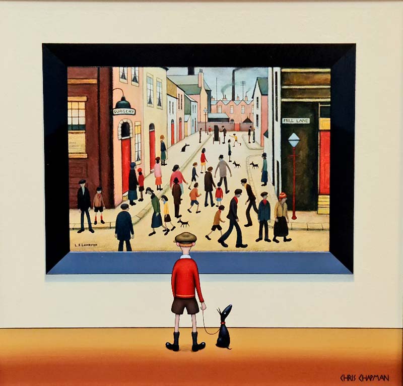 Mill Lane Too - Painting by Chris Chapman