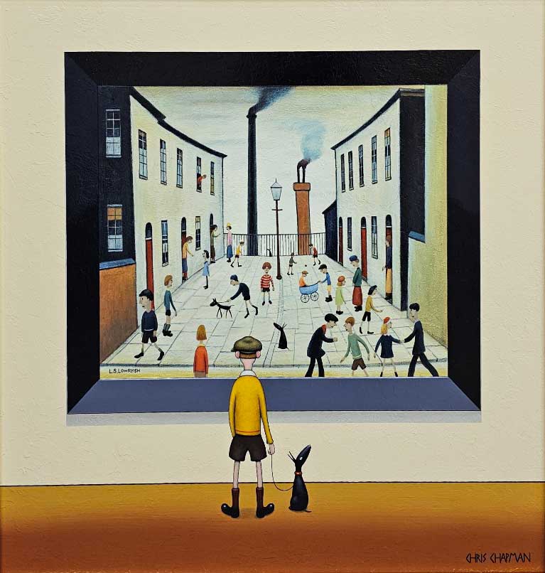 On the Terrace - Painting by Chris Chapman