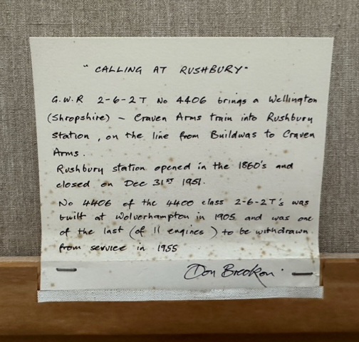 Calling at Rushbury - text by Don Breckon