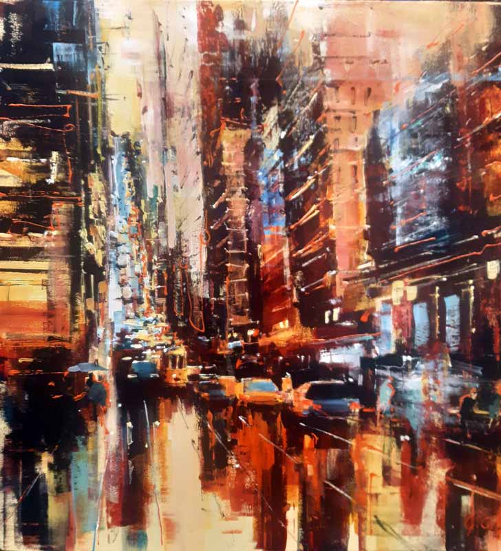 Streets of San Francisco - painting by Gary Sams