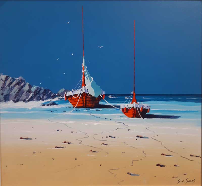 Carmine Hulls - painting by Gary Sams