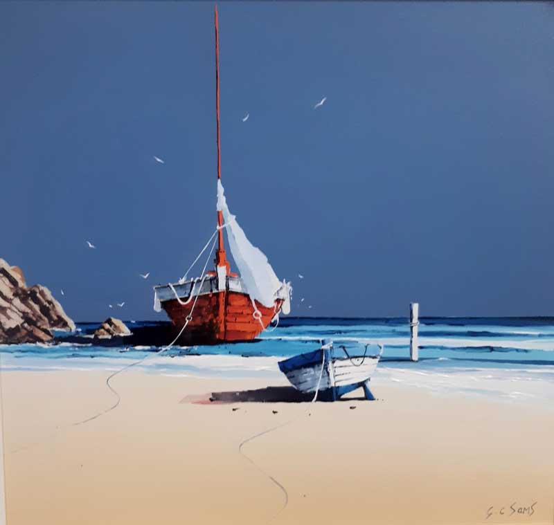 Red Sentinel - painting by Gary Sams