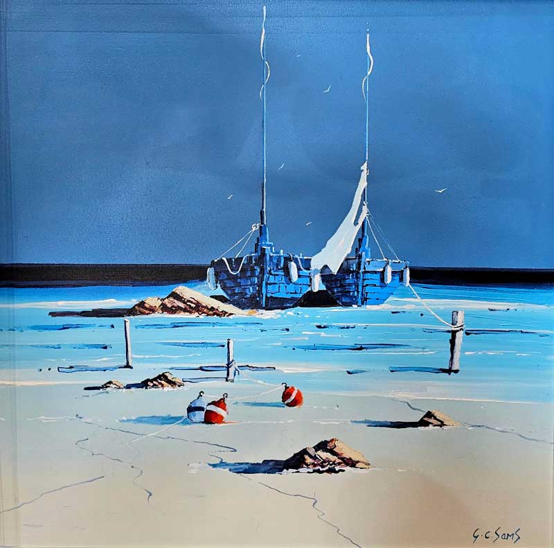 Blue Mood - painting by Gary Sams