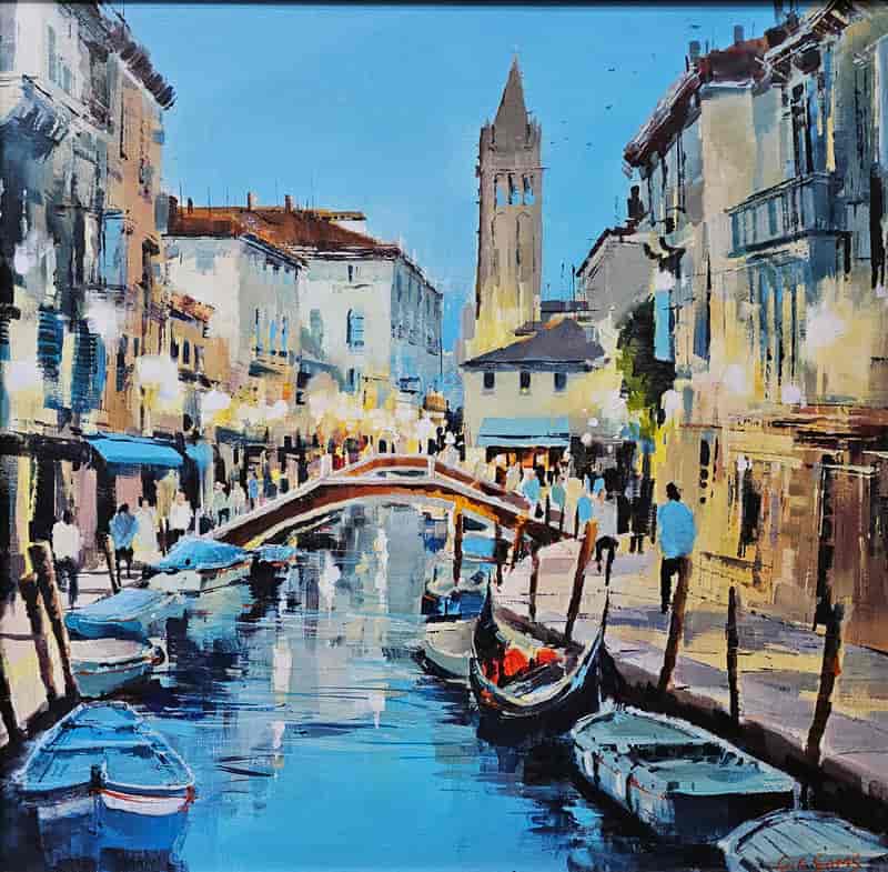 Canal Serenade - painting by Gary Sams