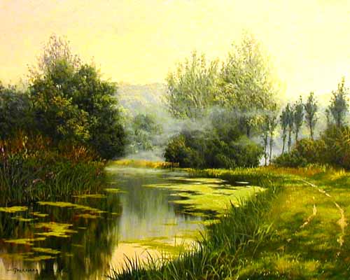 In Chalmer Valley - Painting by Graham Petley