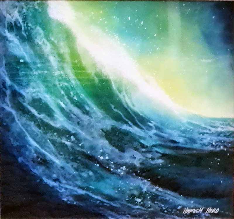 Crest of Blue - Painting by Hamish Herd