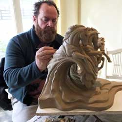 Picture of artist and scilptor Hamish Herd