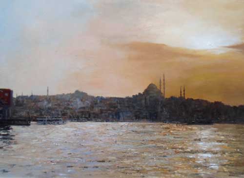 Istanbul - Painting by Ian Hargreaves