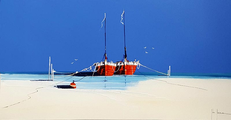 Shallow Harbour - Painting by John Horsewell