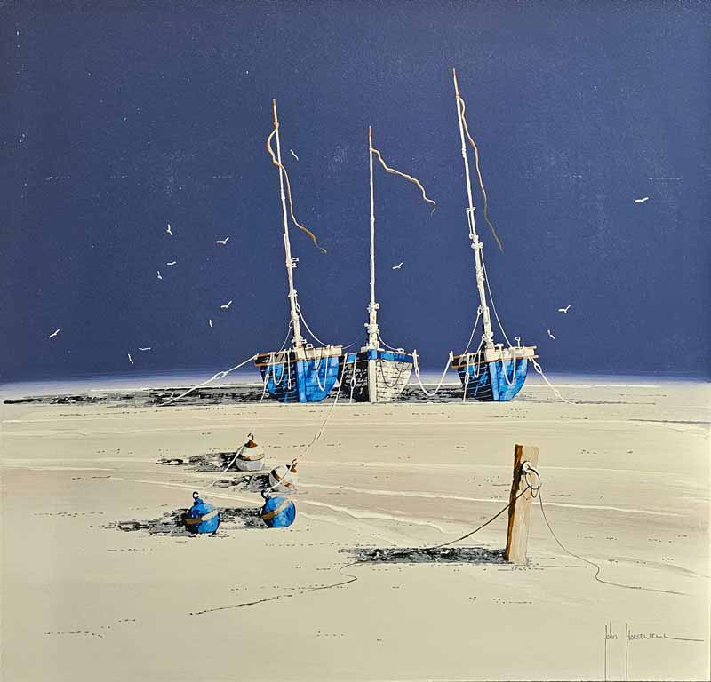 Azure Bows - Painting by John Horsewell