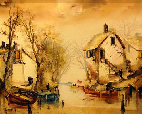 The Way Home - Painting by Jorge Aguilar
