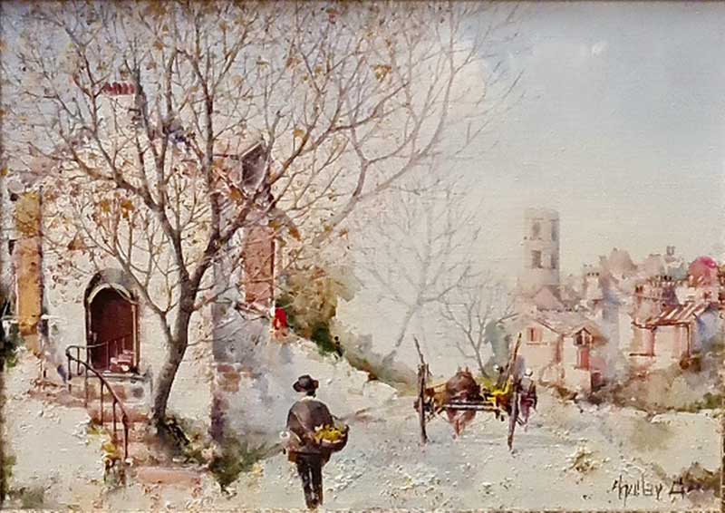 Castillian Return - Painting by Jorge Aguilar
