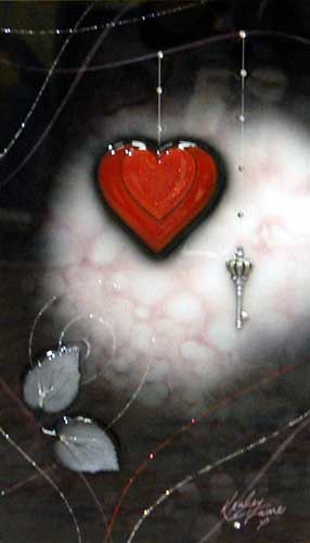 Queen of Hearts - Painting by Kealey Farmer