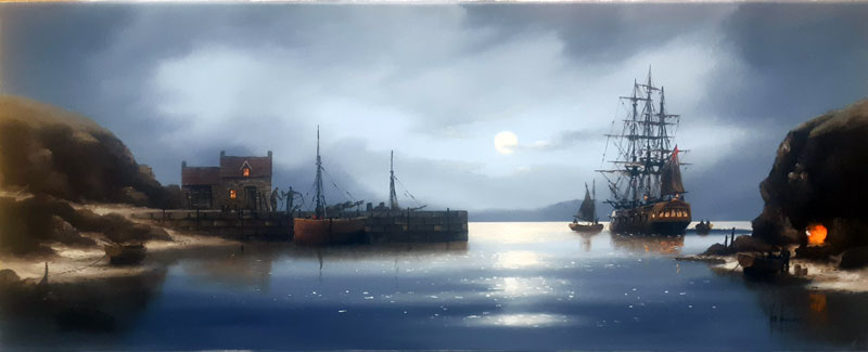 Argent Tide - Painting by Ken Hammond