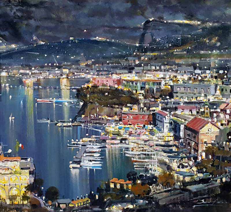 Nice - Painting by Mario Sanzone