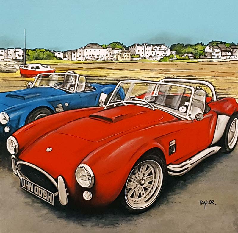 AC Cobra - Painting by Martin Taylor