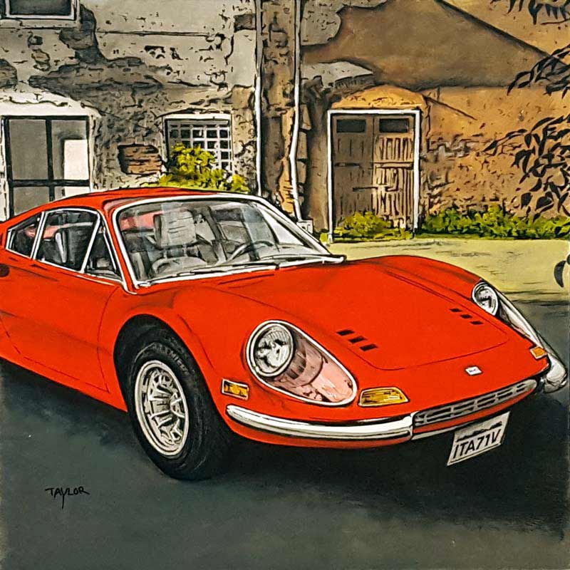 Ferrari - Painting by Martin Taylor