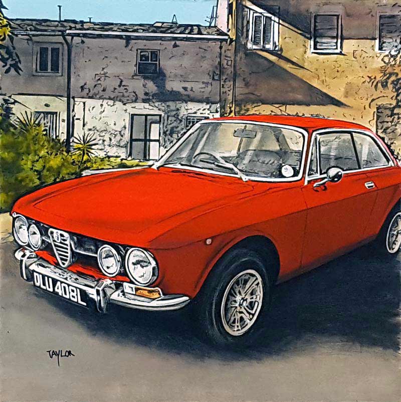 Alfa Romeo - Painting by Martin Taylor