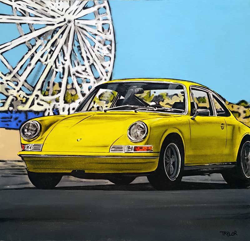 Big Wheels - Painting by Martin Taylor