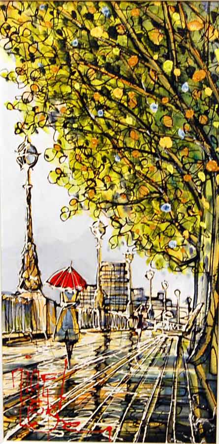 The Bridge - Painting by Nigel Cooke