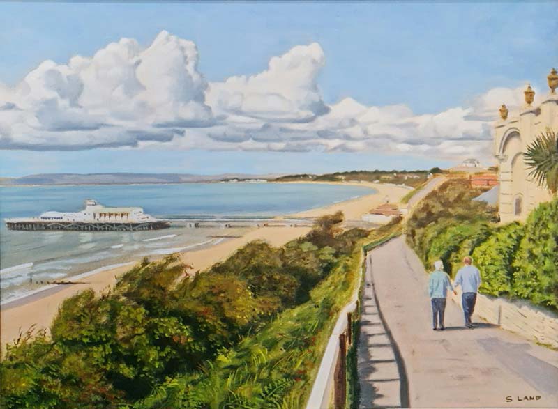 East Cliff - Painting by Shaun Land