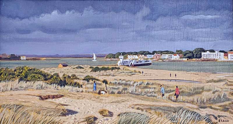 Sandbanks Ferry - Painting by Shaun Land