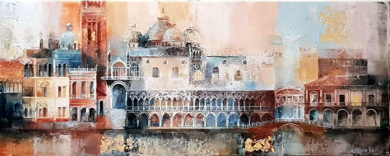 Venice - Painting by Veronika Benoni