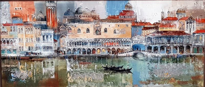 Venice Waters - Painting by Veronika Benoni
