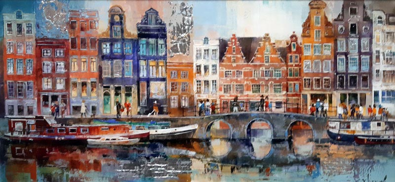 Three Arches - Painting by Veronika Benoni