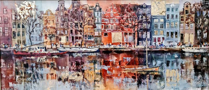 Going Dutch - Painting by Veronika Benoni