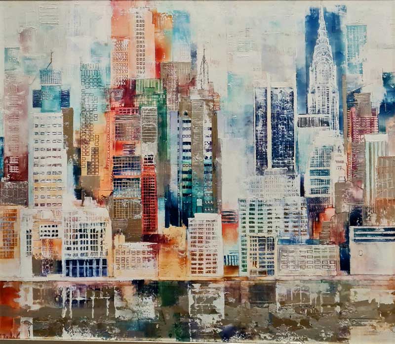 New York, New York! - Painting by Veronika Benoni