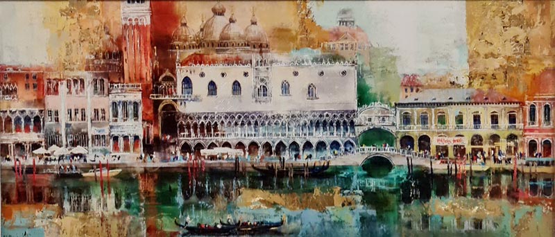 Venice - Painting by Veronika Benoni
