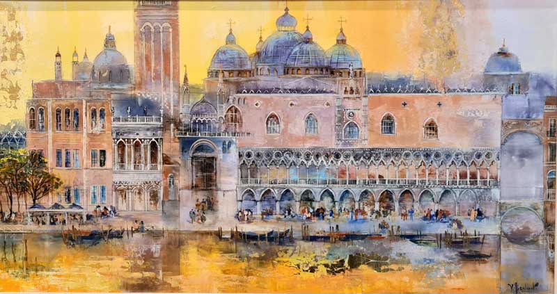 Glorious Venice - Painting by Veronika Benoni