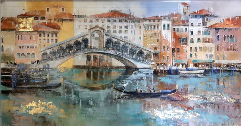 Rialto Heights - Painting by Veronika Benoni