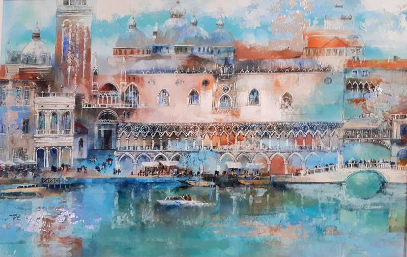 Veneto Waters - Painting by Veronika Benoni